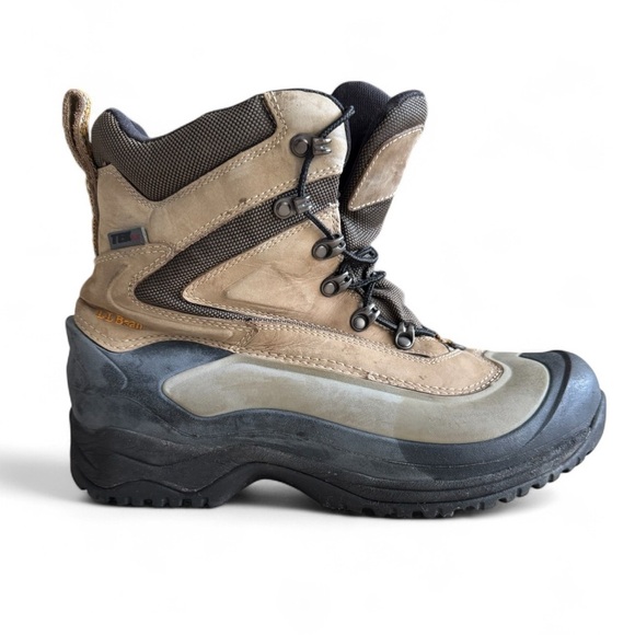L.L. Bean TEK2.5 Waterproof Insulated Winter Snow Boots Outdoor Hiking Brown 11 - Picture 6 of 13